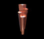 Materiale: rame.<br />Finitura: vernice trasparente.<br />Illuminazione: alogene da 50W